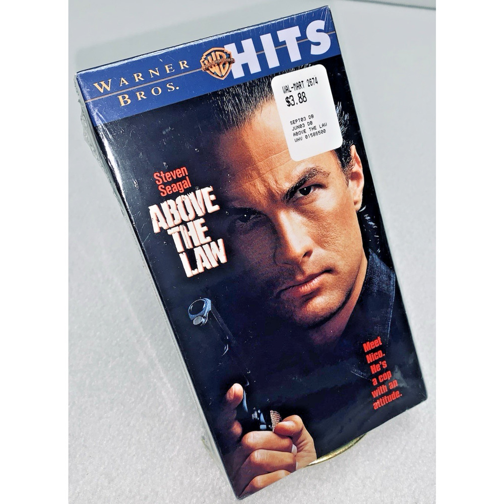Above The Law VHS Tape Steven Seagal 1988 Warner Bros Action Movie New